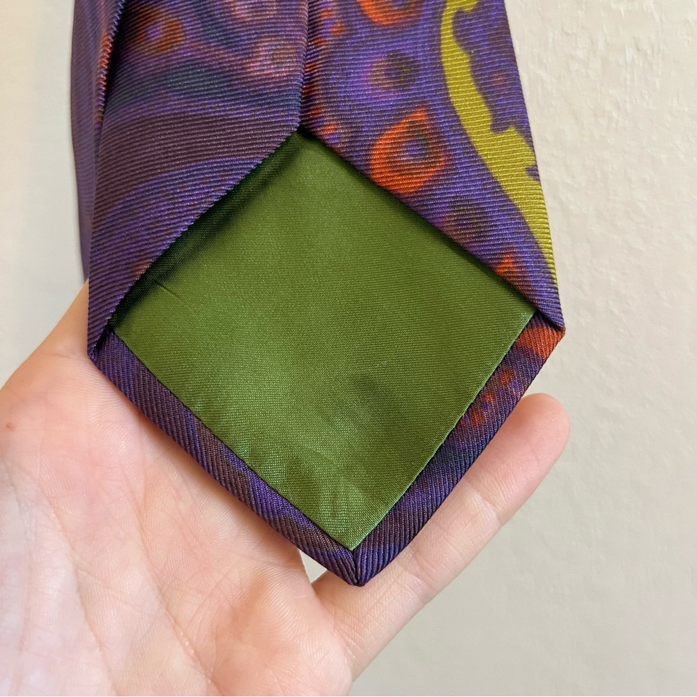 Etro Silk Neck Tie Multicolor Paisley Print - Picture 12 of 12